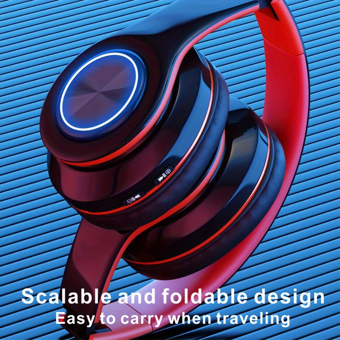 Classic Head-Mounted Colorful Flash All-Inclusive Ear B39 Wireless