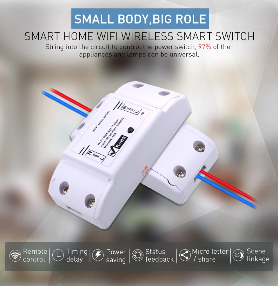 Wireless WIFI Smart Switch  For Smart  Home Security System