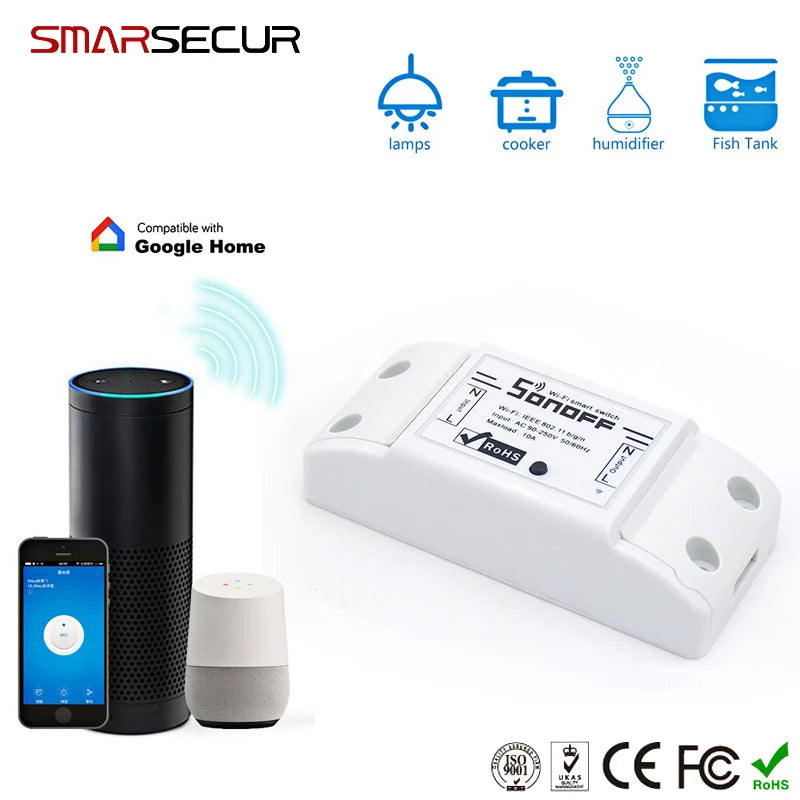 Wireless WIFI Smart Switch  For Smart  Home Security System