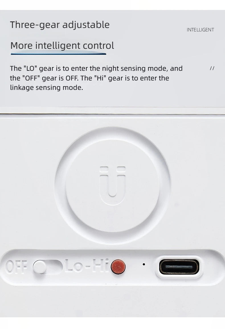 Smart Motion Activated Wall Light - 2200mAh USB-C Fast Charge