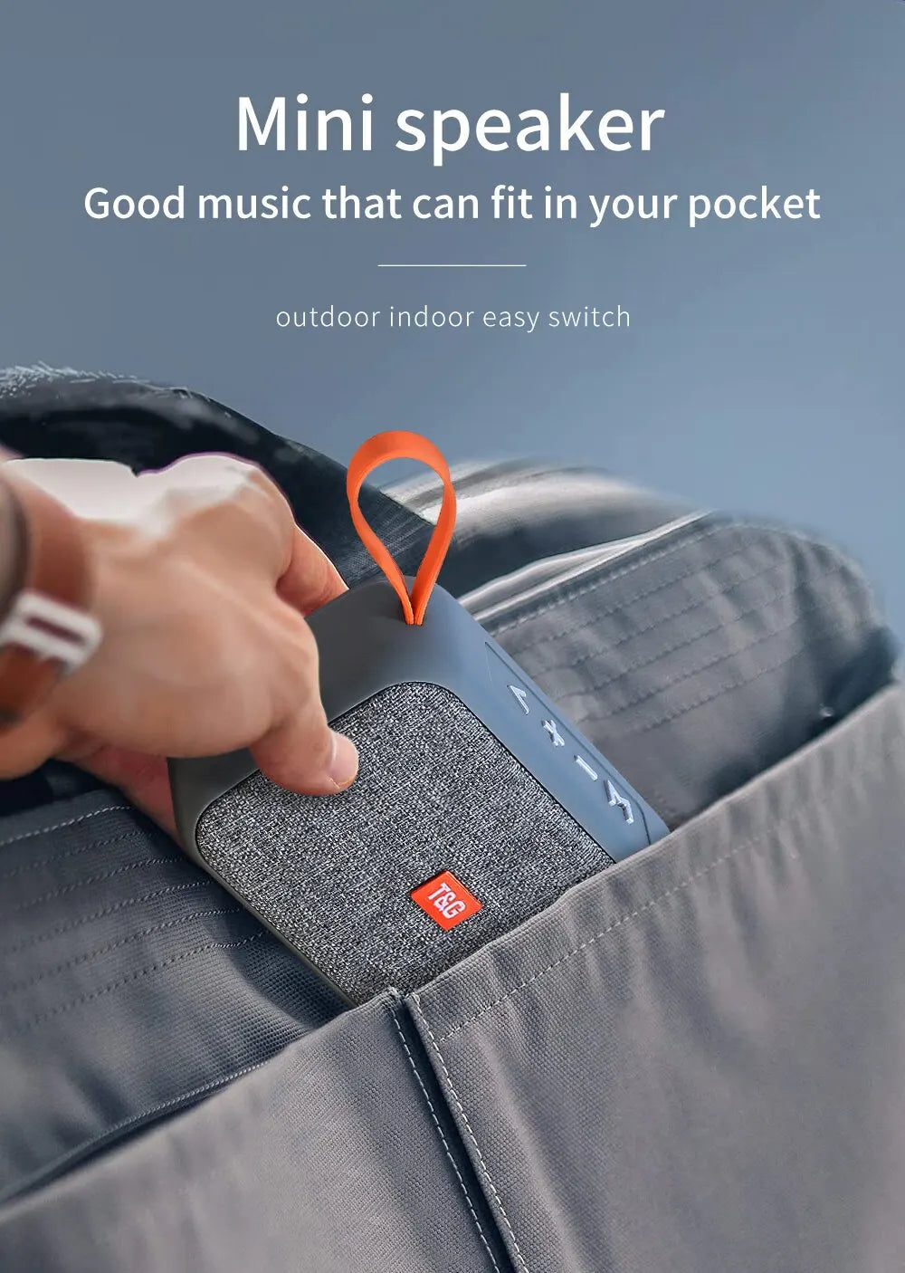 Speaker TG506 Portable Mini Wireless Soundbar Bluetooth 5.0 Outdoor Indoor