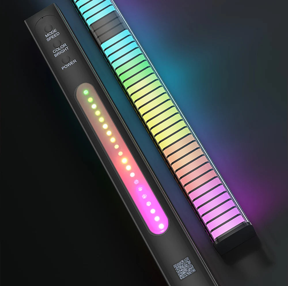 Smart RGB Pickup Lights LED 3D Double Sided Ambient Lamp APP Control Sound