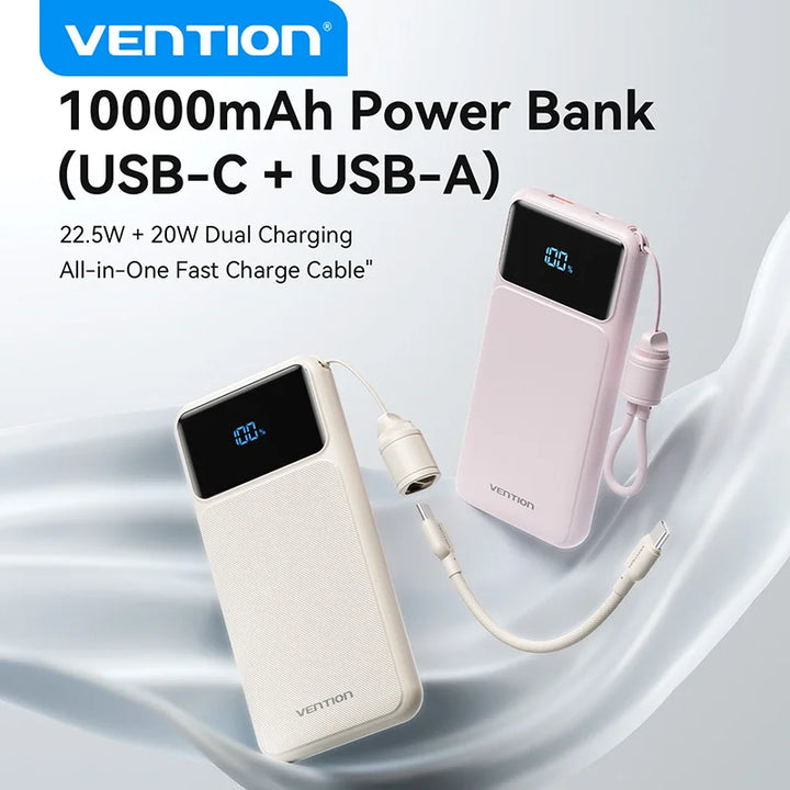 Vention CCC 22.5W 10000mAh Power Bank Portable Fast Charger for Xiaomi