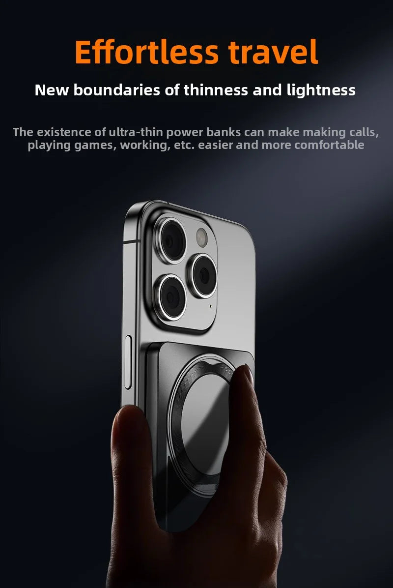 For Apple Watch 10000mAh Wireless Power Bank Magnetic With Stand