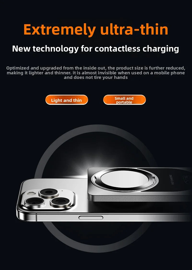 For Apple Watch 10000mAh Wireless Power Bank Magnetic With Stand