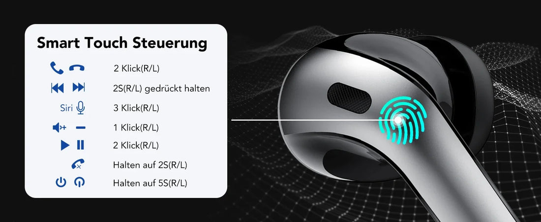 Wireless Earphones with Bluetooth 5.3, Quad-Mic Call Noise Reduction