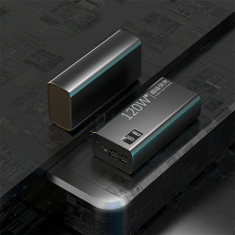 Large Capacity 20000mAh Power Bank 120W Fast Charger For iPhone Samsung