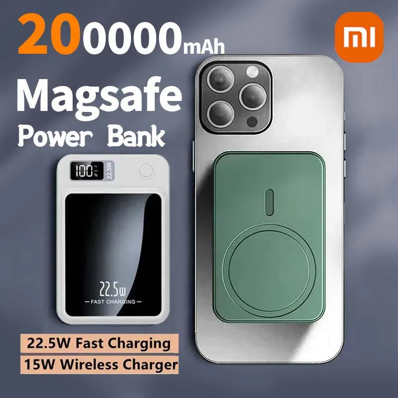 Xiaomi 200000mAh Ultra Capacity Magnetic Power Bank Wireless 22.5W
