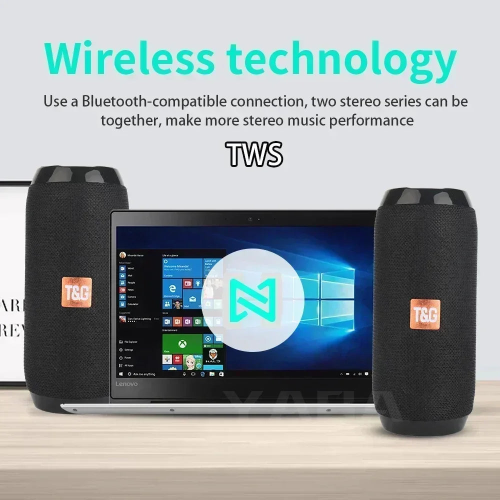 Portable Speaker Wireless  Bluetooth-compatible Subwoofer Outdoor