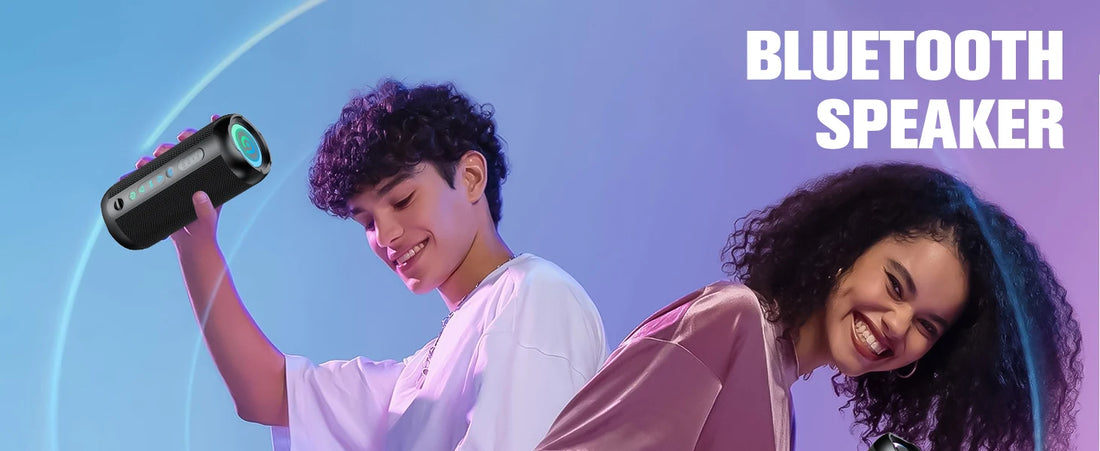 Portable Bluetooth Speaker, Bluetooth 5.4 Speaker, 30W Dual Speaker, Deep Bass