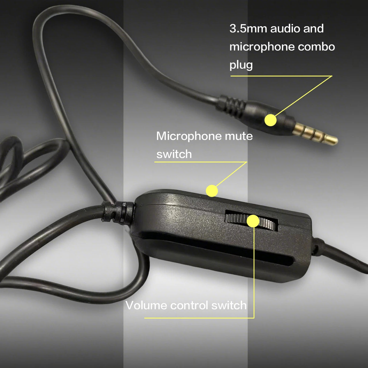 7260 Wired Headphones with Microphone，Suitable for work