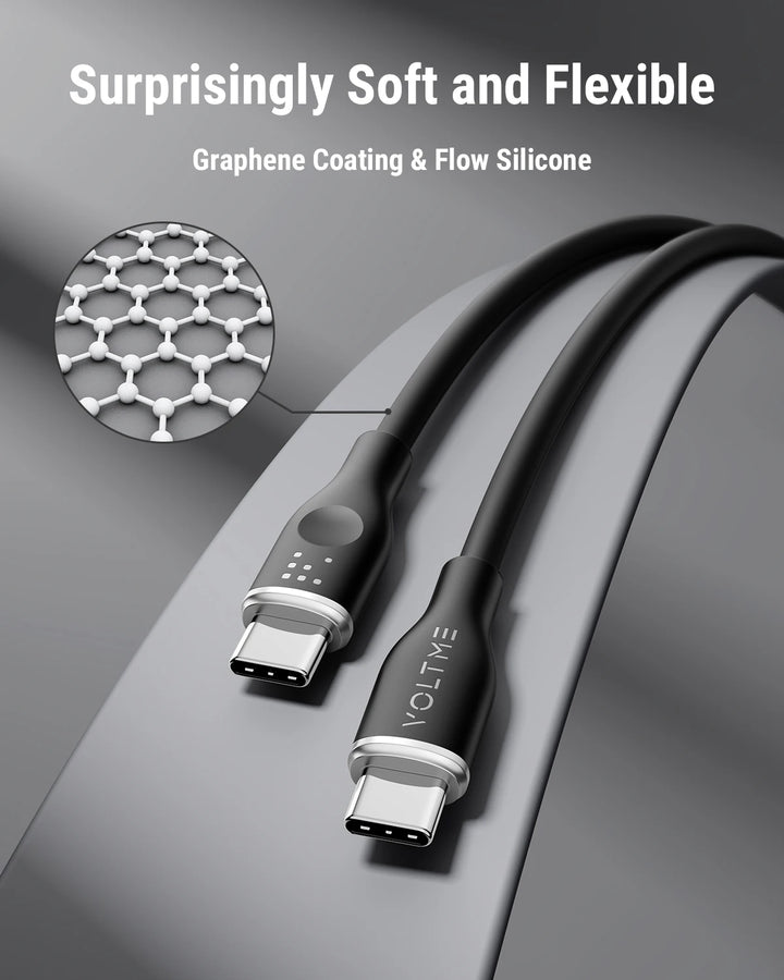 VOLTME PD 60W USB C TO USB Type C Cable 3A Fast Charging Cable QC 4.0