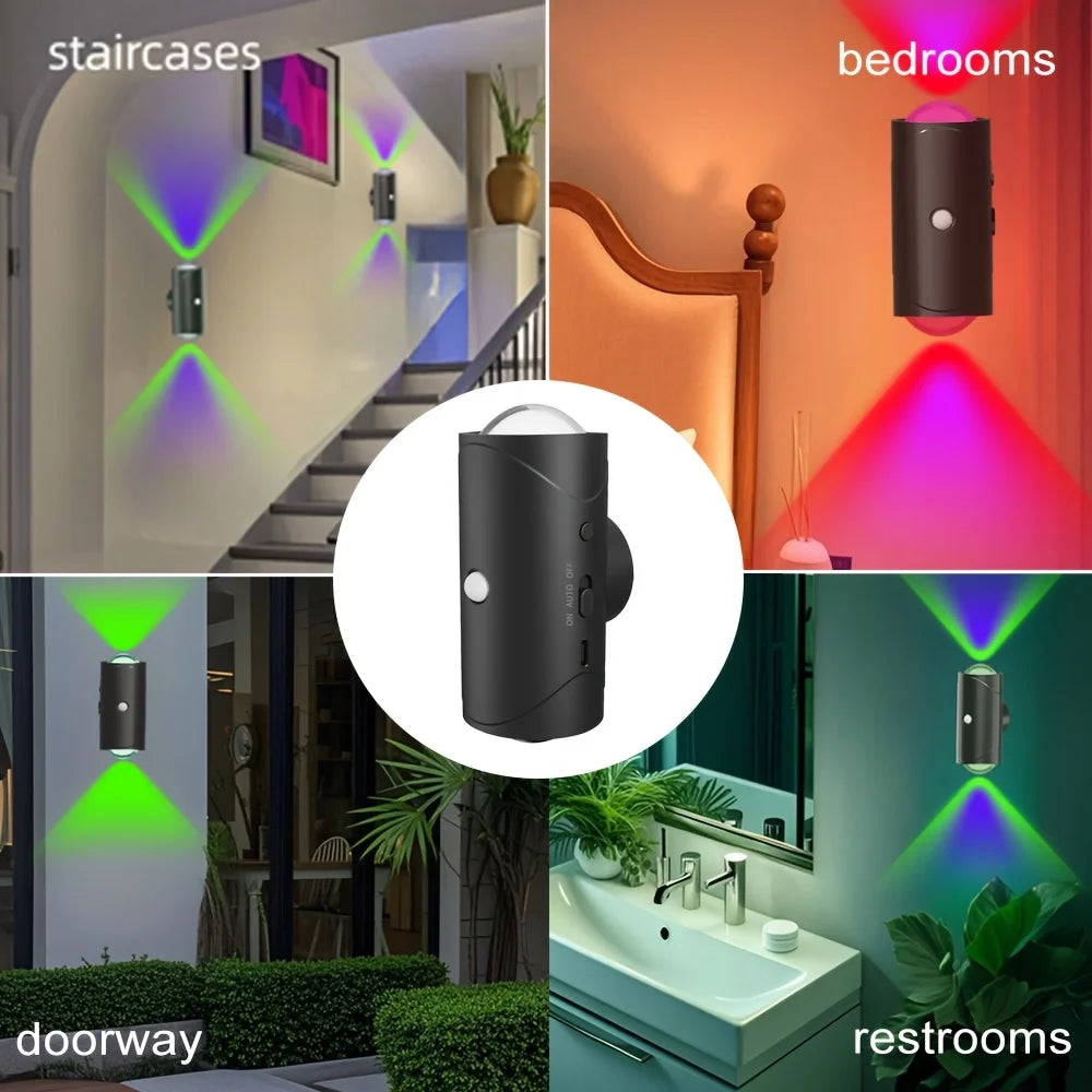 Smart Motion Sensor Night Light,RGB Color Changing LED Mood Lamp