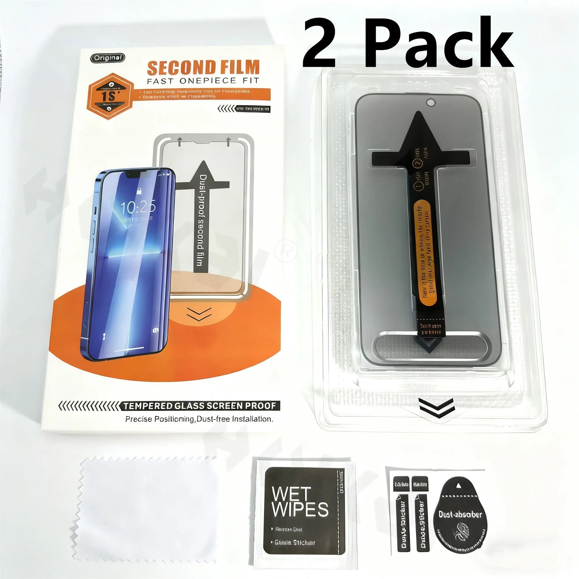 Privacy Glass Screen 2 Pack for iPhone 17 Pro Max 16 Pro Max Protector