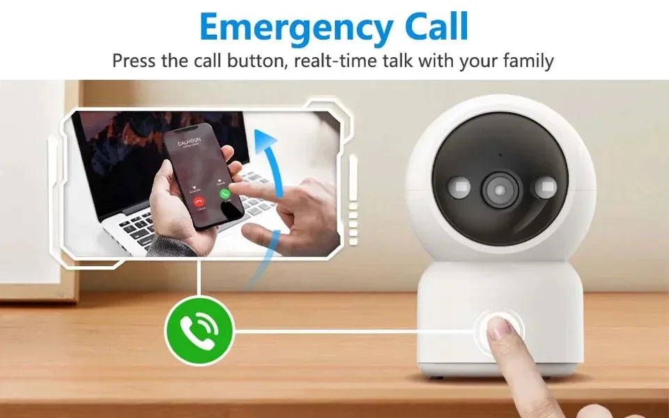 Smart Camera HD Security Surveillance 2.4GHz Indoor Monitoring Baby Night