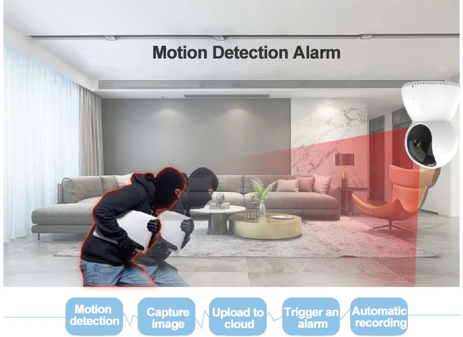 Smart Camera 1080P 360 Angle WiFi Night Vision Webcam Video IP Camera Baby