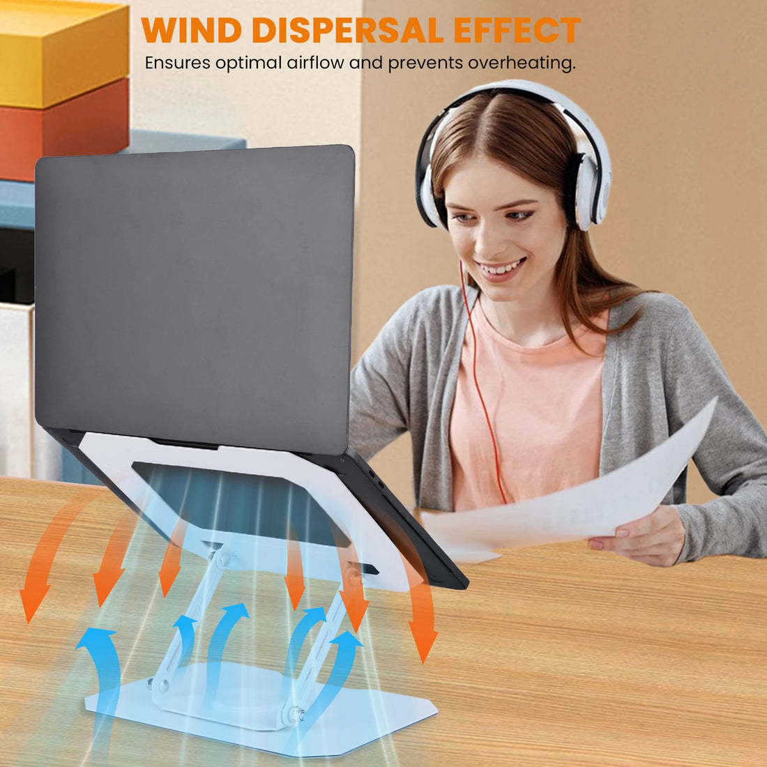 Foldable Laptop Stand Adjustable Tablet Holder for Laptop Tablet