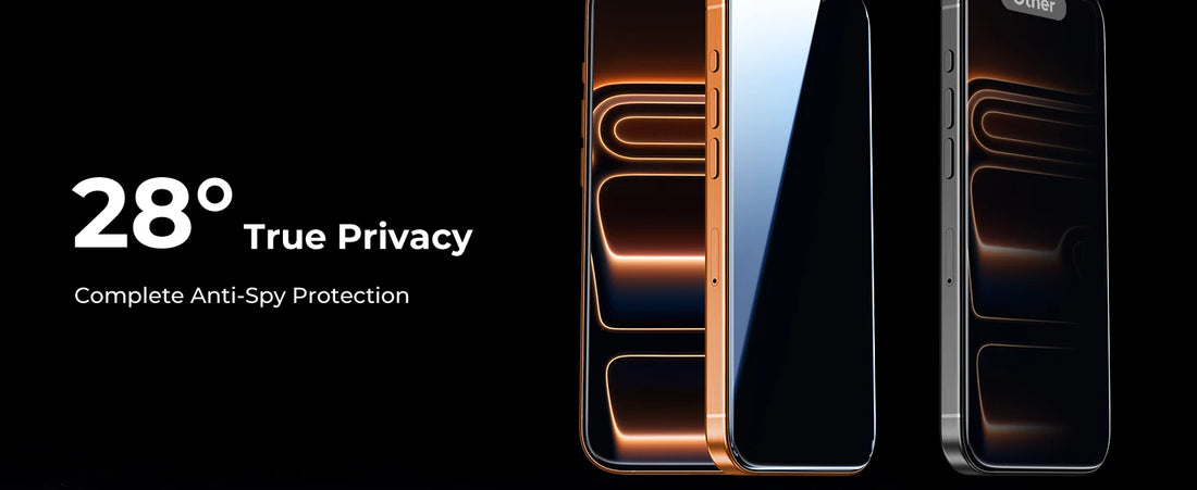 Privacy Glass Screen 2 Pack for iPhone 17 Pro Max 16 Pro Max Protector