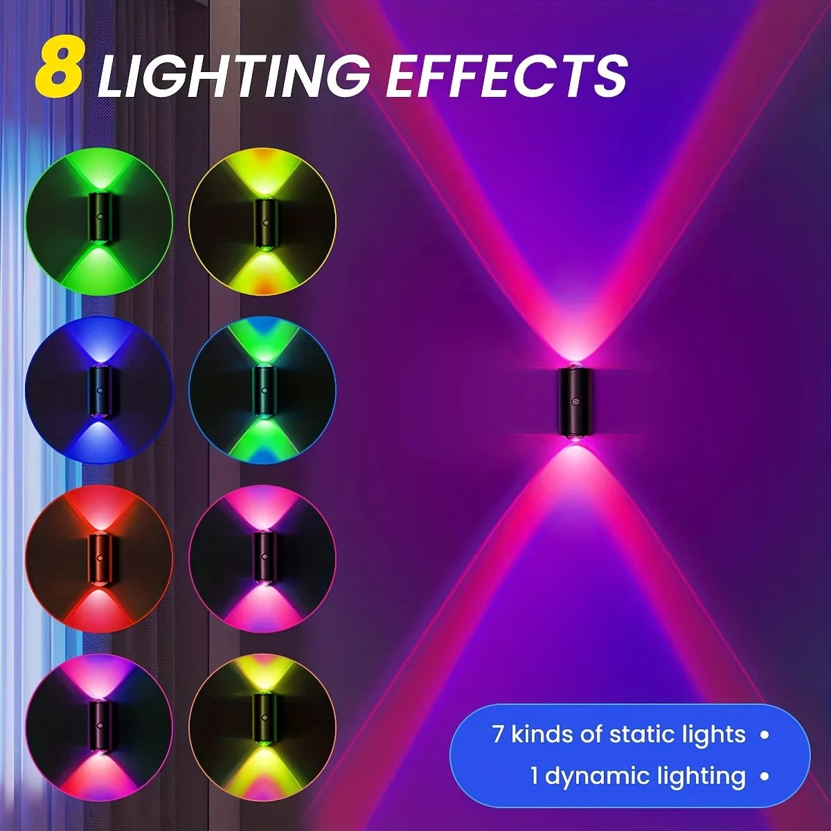 Smart Motion Sensor Night Light,RGB Color Changing LED Mood Lamp