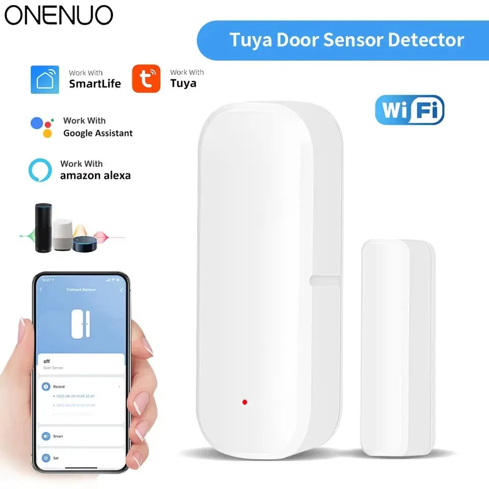 Smart Life App WiFi Door Sensor Window Sensor Open/Close Detector Security