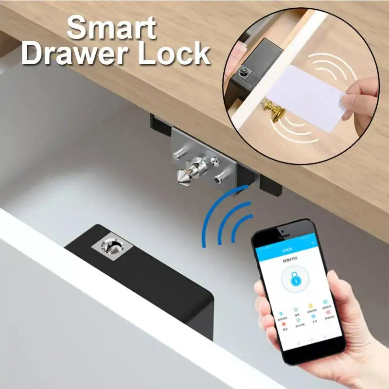 Smart Home Drawer Electronic Lock Hidden DIY Wooden Cabinet Smart Door