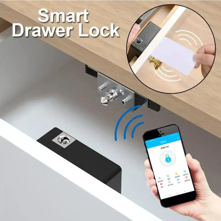 Smart Home Drawer Electronic Lock Hidden DIY Wooden Cabinet Smart Door