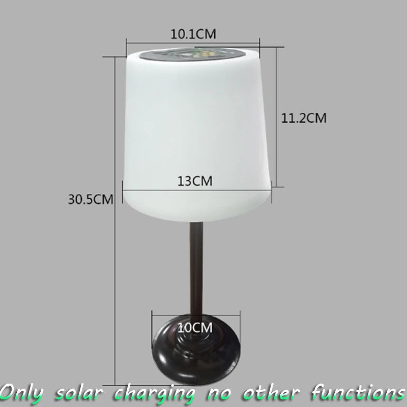 Smart Solar Table Lamp LED White Night Lights for Indoor Desk Outdoor Garden