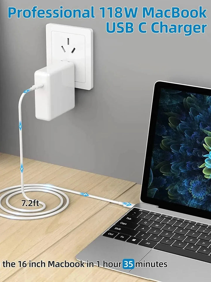 140W USB-C Power Adapter for MacBook Pro 16/15/14/13 Inch & iPad Pro (2021
