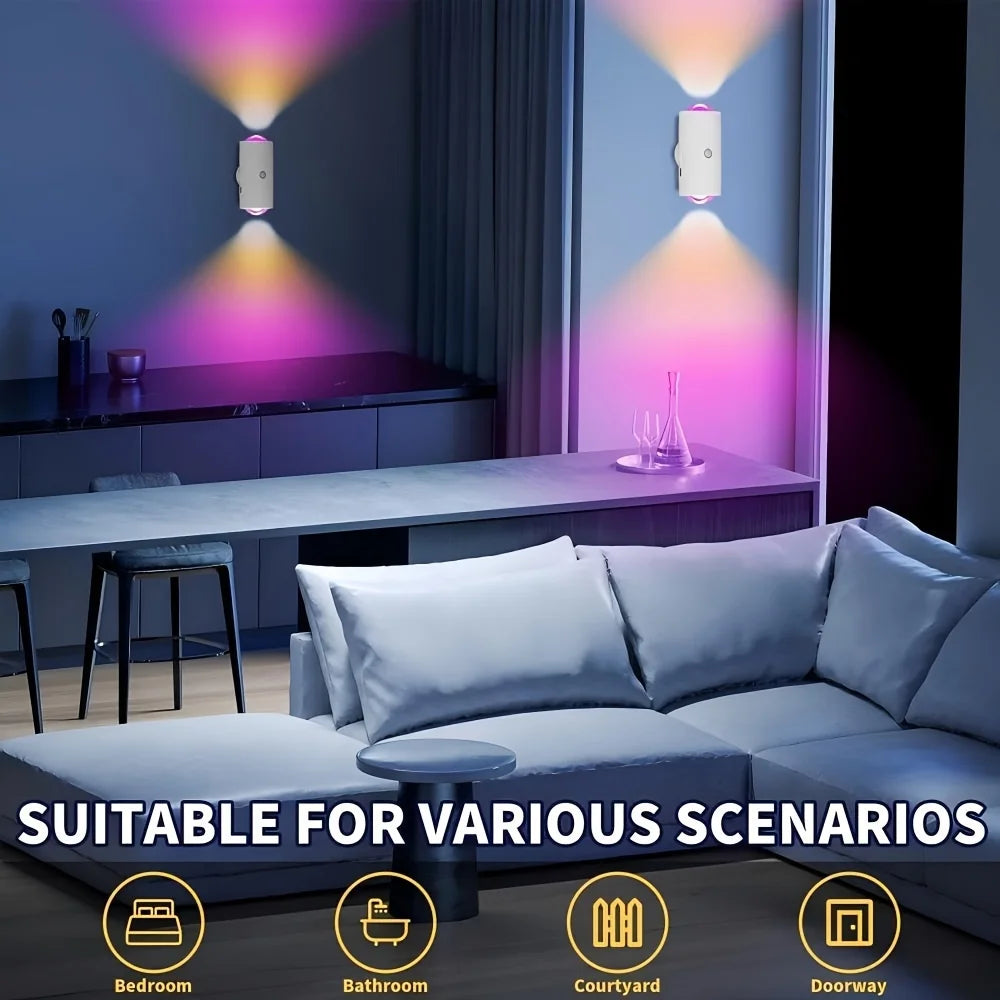 Smart Motion Sensor Night Light,RGB Color Changing LED Mood Lamp