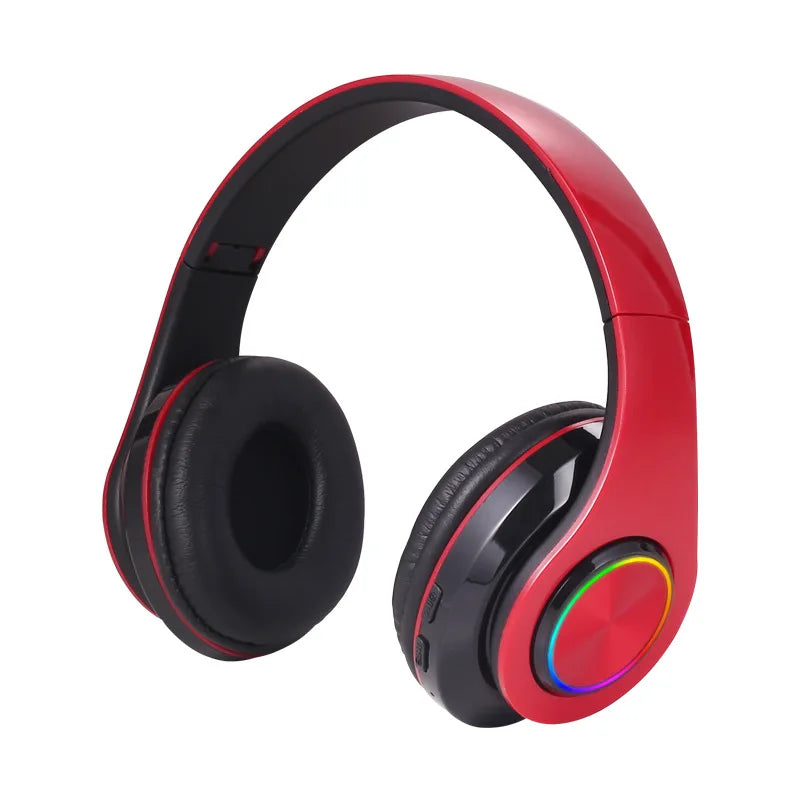 Wireless Bluetooth 5.0 Headphone With Microphone On-Ear Headset Stereo
