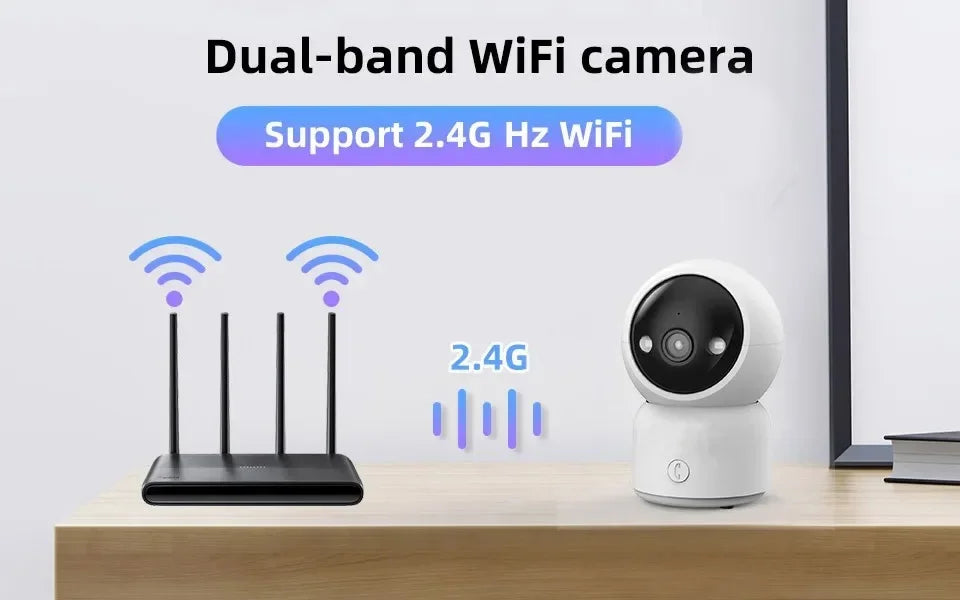 Smart Camera HD Security Surveillance 2.4GHz Indoor Monitoring Baby Night