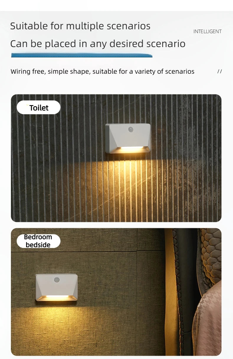 Smart Motion Activated Wall Light - 2200mAh USB-C Fast Charge