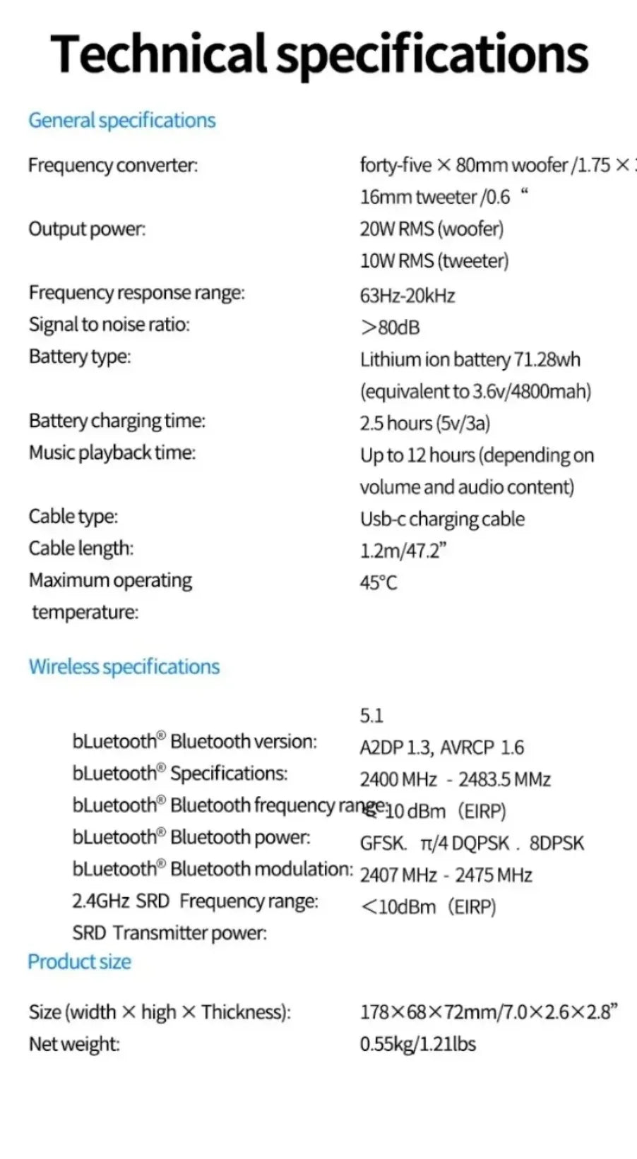 Portable Flip6 Bluetooth Speaker Multi-Function TWS Audio Caixa De Som