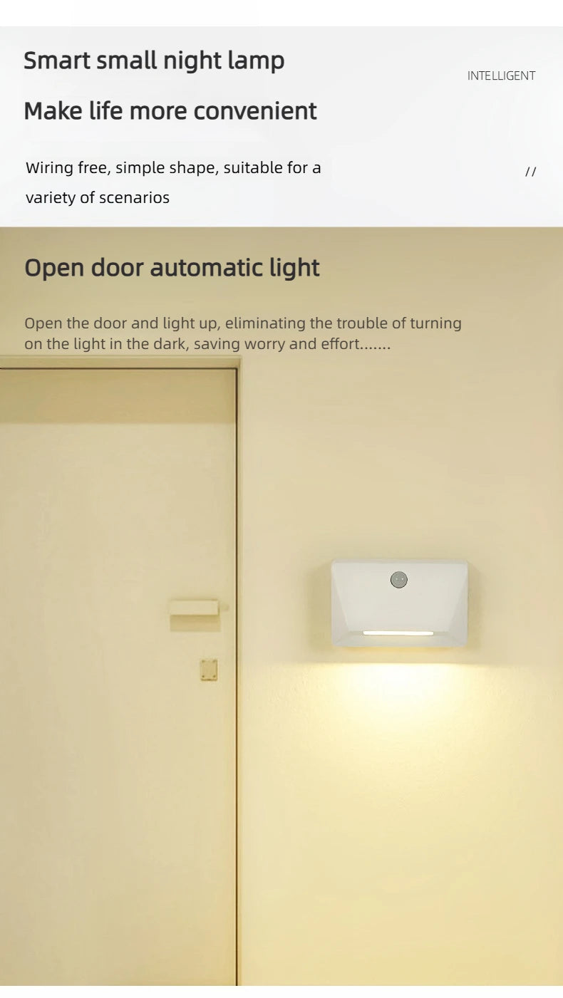 Smart Motion Activated Wall Light - 2200mAh USB-C Fast Charge