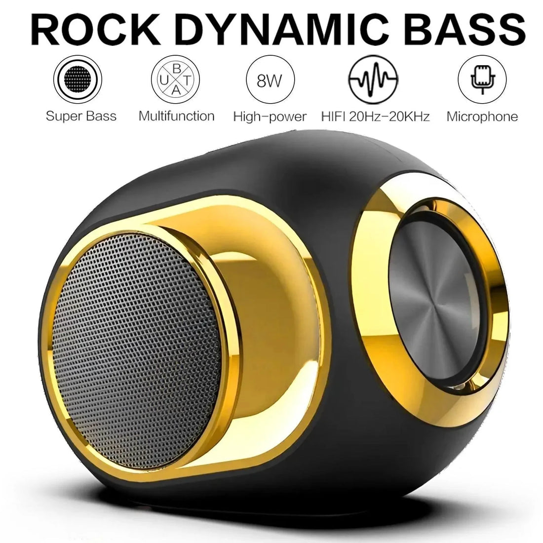Portable Wireless Bluetooth Speaker TWS Stereo 3D Bass Hands Free Call