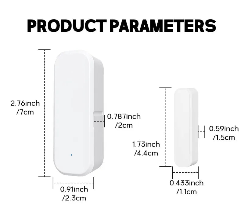 Smart Life App WiFi Door Sensor Window Sensor Open/Close Detector Security