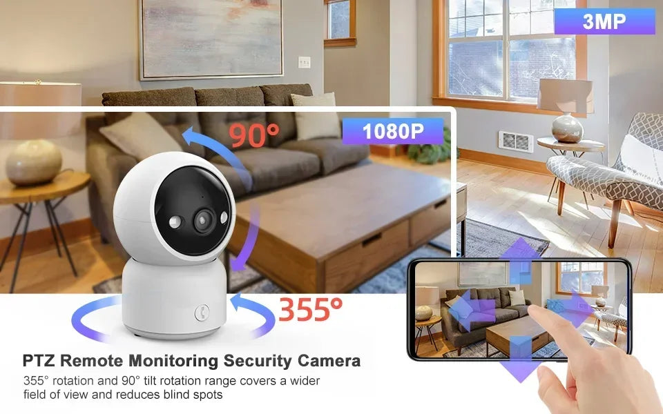 Smart Camera HD Security Surveillance 2.4GHz Indoor Monitoring Baby Night