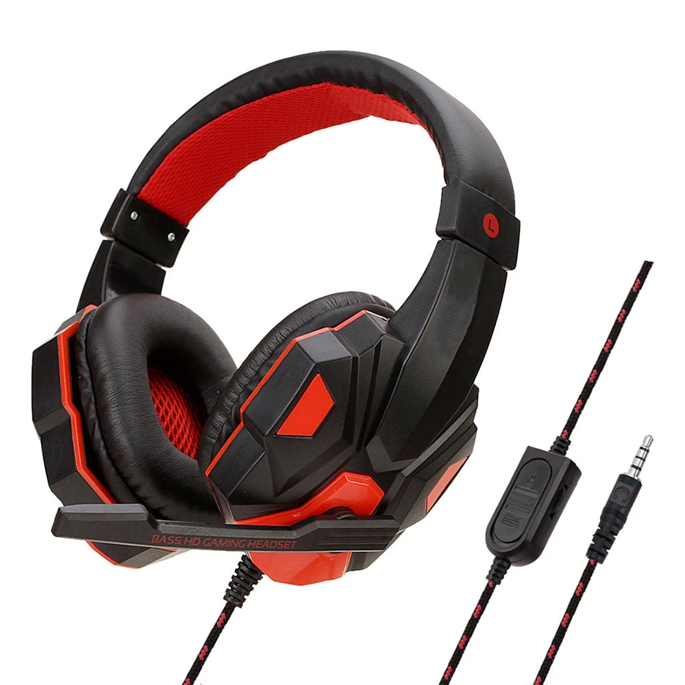 Wired PS4/PS5/Xbox/Smartphone/PC Headset Gaming Headset 120° Adjustable