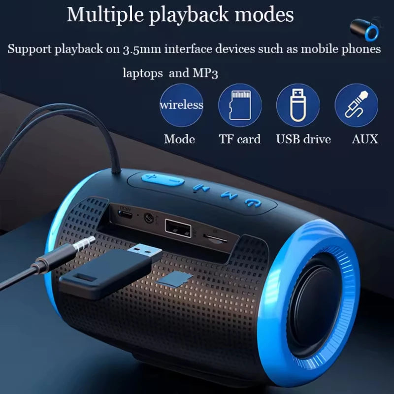 Portable Speaker Wireless Bluetooth Speakers with 5.3 Stereo FM/SD/USB