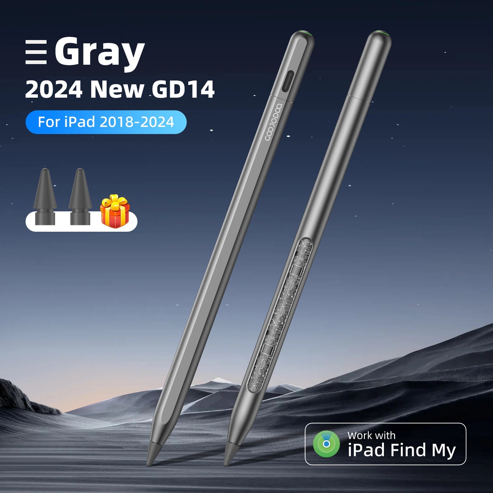 GOOJODOQ GD14 Stylus Pen For Apple Pencil 2 iPad Pencil with IPad Find