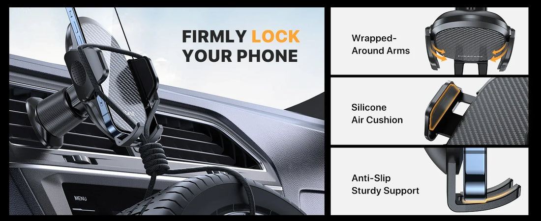 Car Phone Holder Phone Holders for Your Car with Metal Hook Clip Air Vent Cell