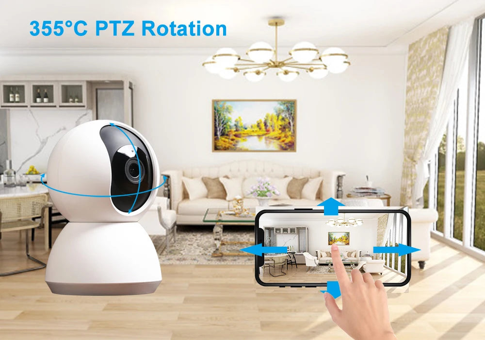 Smart Camera 1080P 360 Angle WiFi Night Vision Webcam Video IP Camera Baby