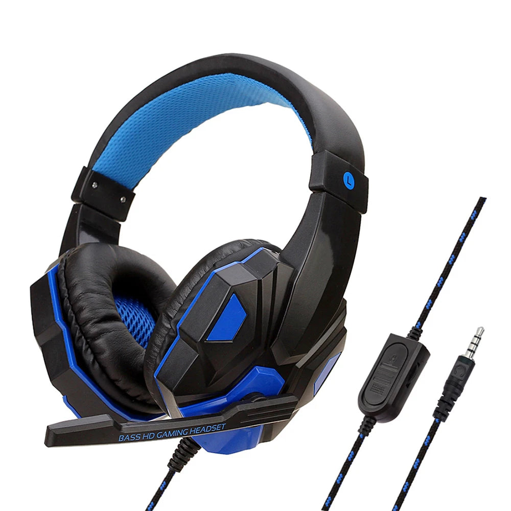 Wired PS4/PS5/Xbox/Smartphone/PC Headset Gaming Headset 120° Adjustable