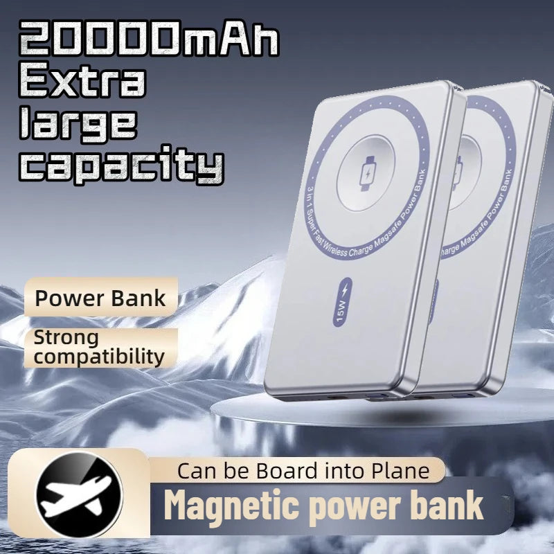 Universal 50000mAh Magnetic Power Bank with PD20W Fast Charge