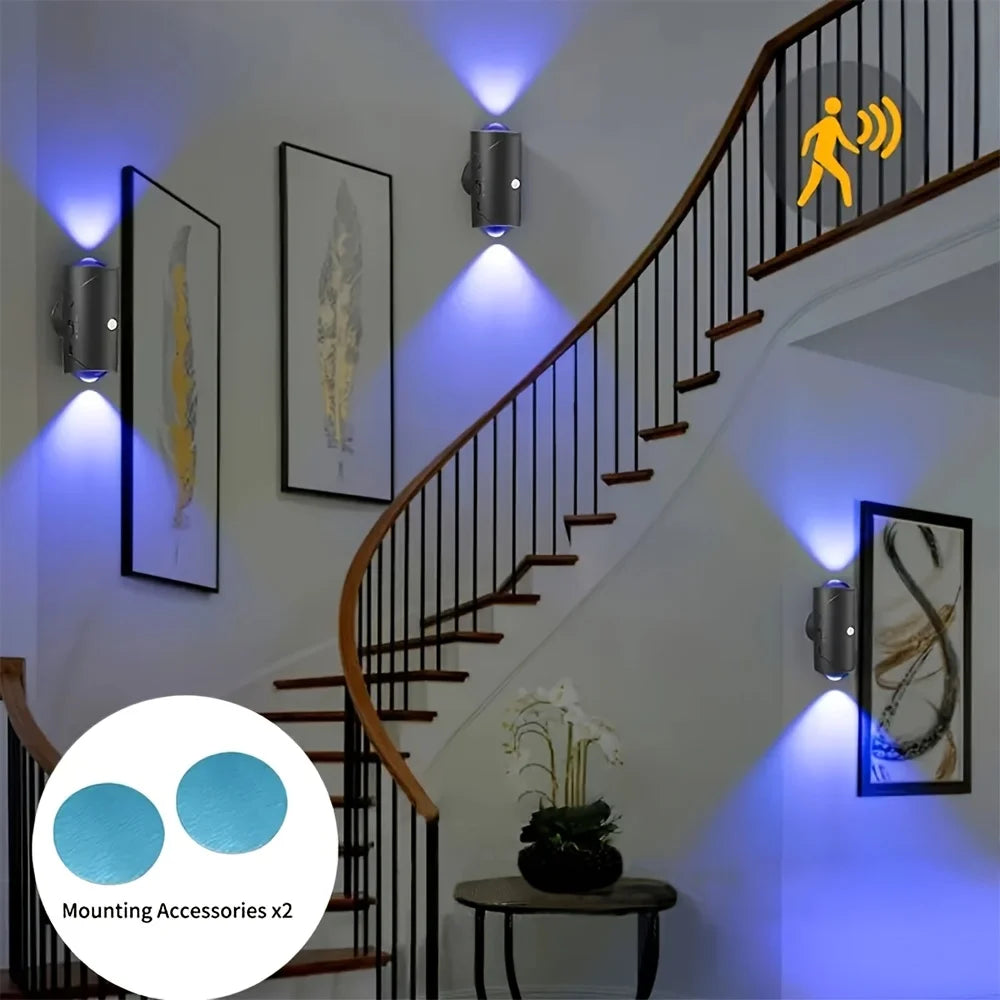 Smart Motion Sensor Night Light,RGB Color Changing LED Mood Lamp