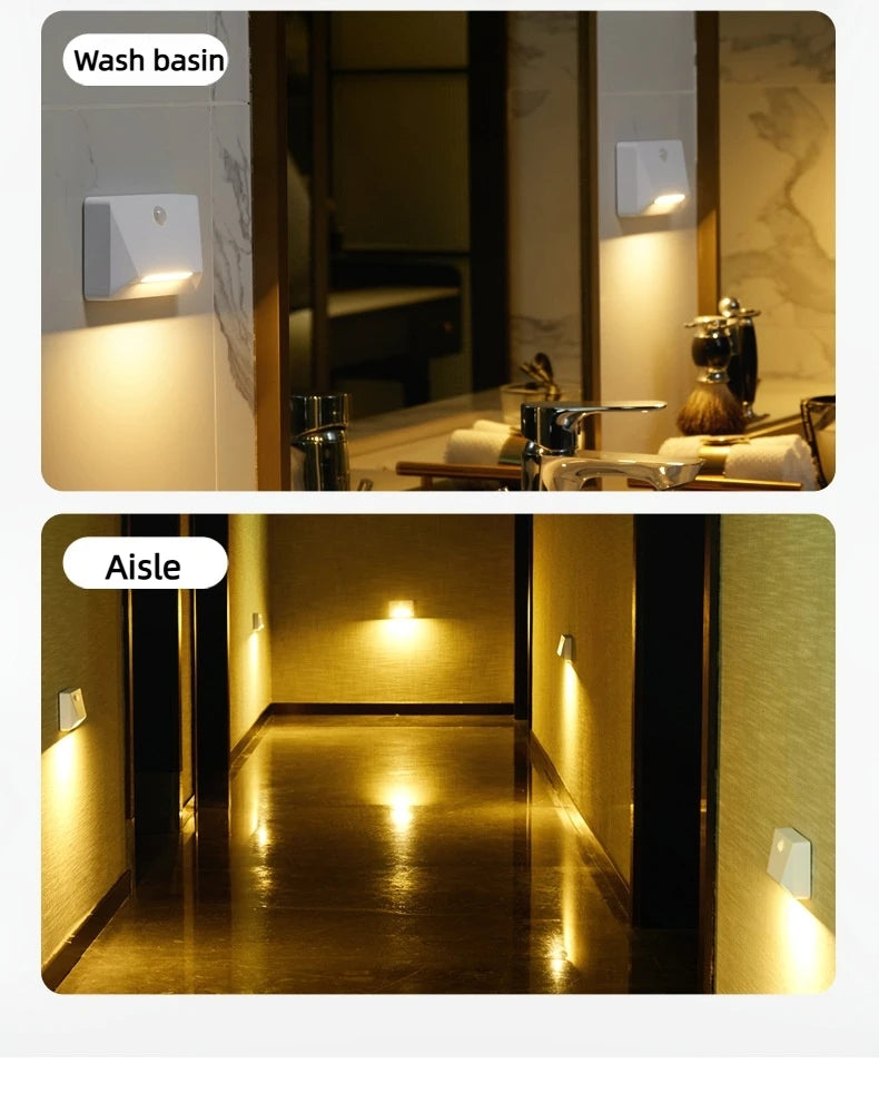 Smart Motion Activated Wall Light - 2200mAh USB-C Fast Charge