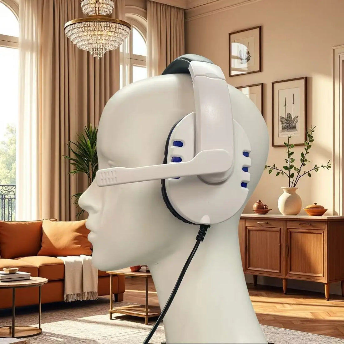 7260 Wired Headphones with Microphone，Suitable for work