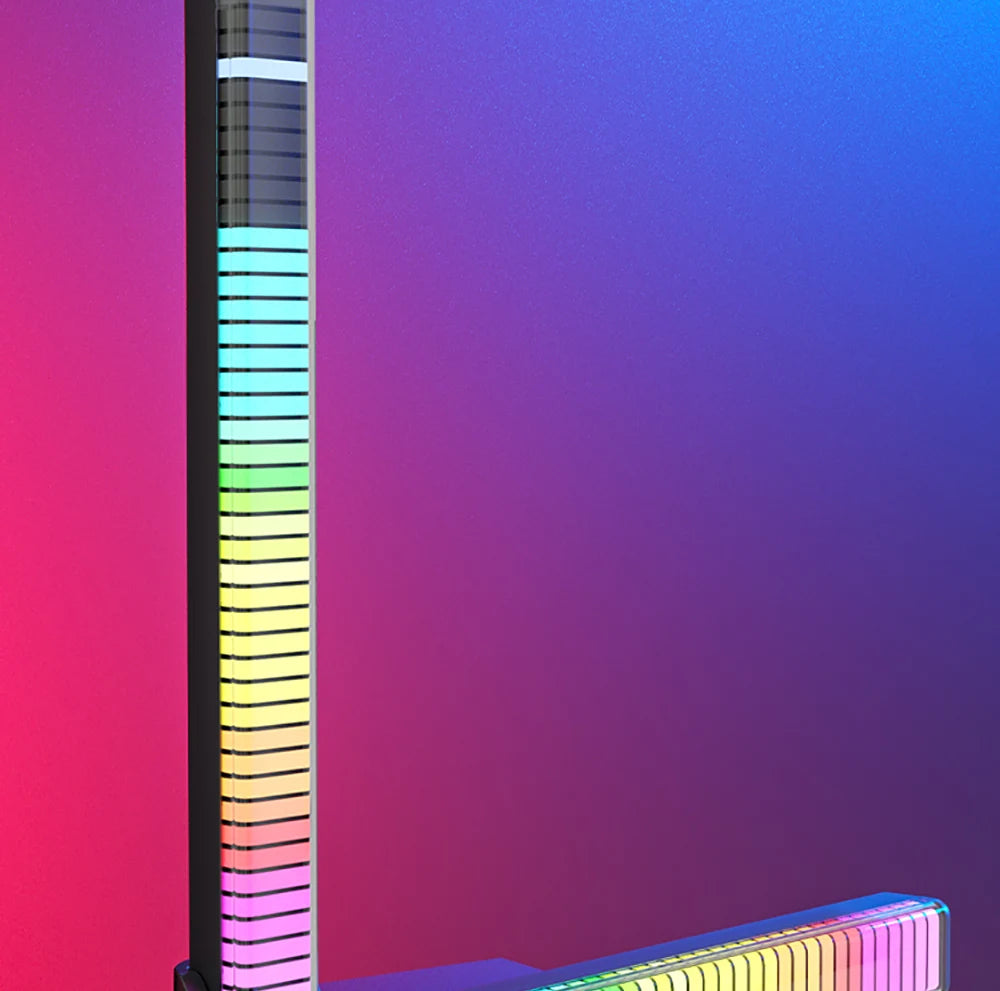 Smart RGB Pickup Lights LED 3D Double Sided Ambient Lamp APP Control Sound