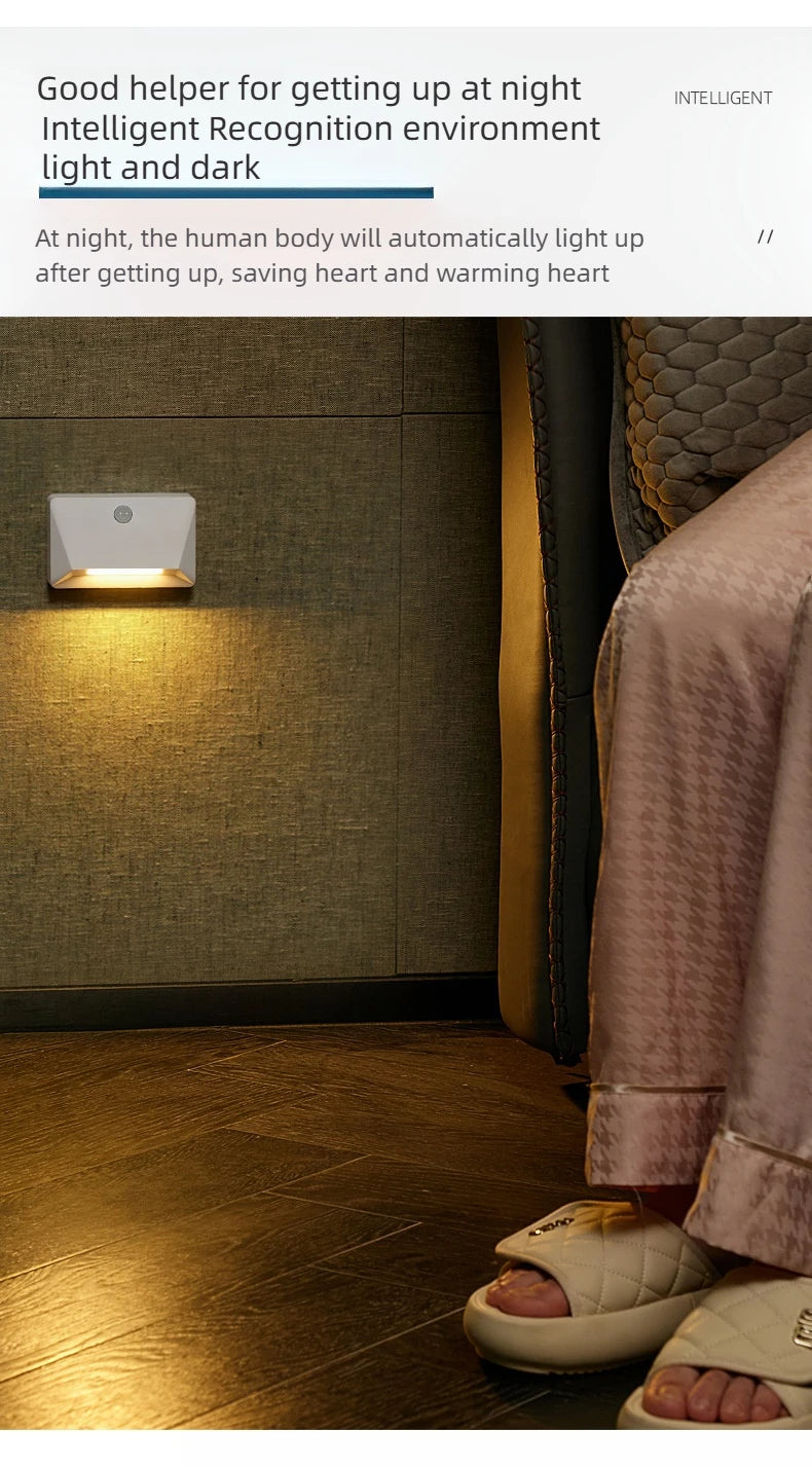 Smart Motion Activated Wall Light - 2200mAh USB-C Fast Charge