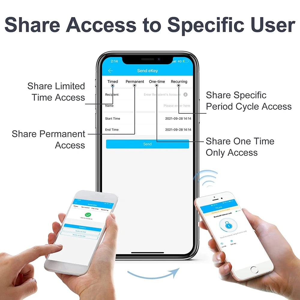 Smart Home Drawer Electronic Lock Hidden DIY Wooden Cabinet Smart Door